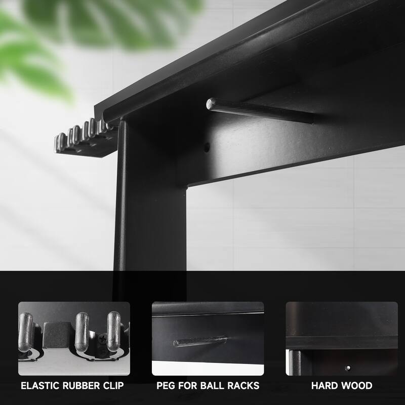 GSE™ 8-Pool Cue Wall Mounting Billiard Cue Rack, Hanging Wall Mounted Pool Cue Stick Holder with Score Counter