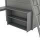 preview thumbnail 9 of 7, Full Size Loft Bed with Desk(U-Shaped) & Storage Shelves & Wardrobe for Kids/Teen/Adults, Wooden Bedframe with Safety Guardrails