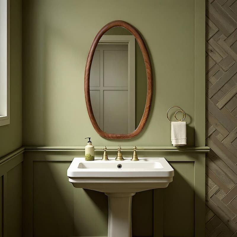 Serra Barrell Mirror - 27.5H x 15.5/8W x 1D