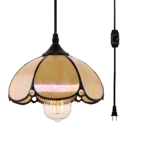 Shop Tiffany glass on/off dimmer switch vintage industrial ...