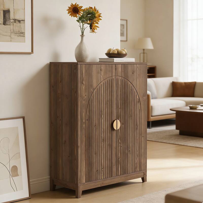 24 Pair Shoe Storage Cabinet With Adjustable Shelves