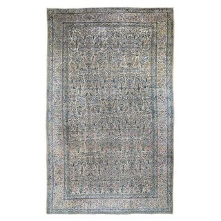 Hand Knotted Beige Antique with Wool Oriental Rug (9' x 16') - 9' x 16 ...