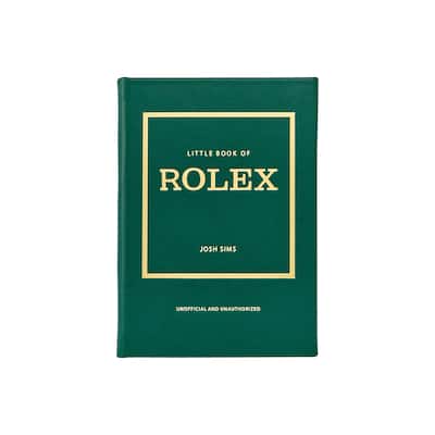 Graphic Image Little Book of Rolex Coffee Table Book, Leather, Emerald