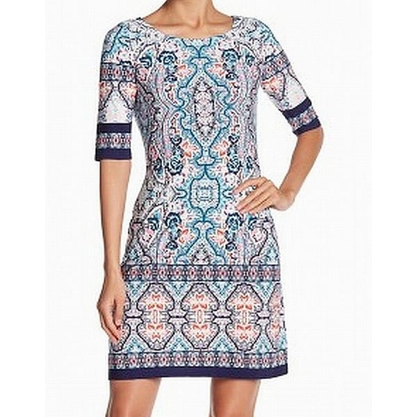 eliza j navy blue dress