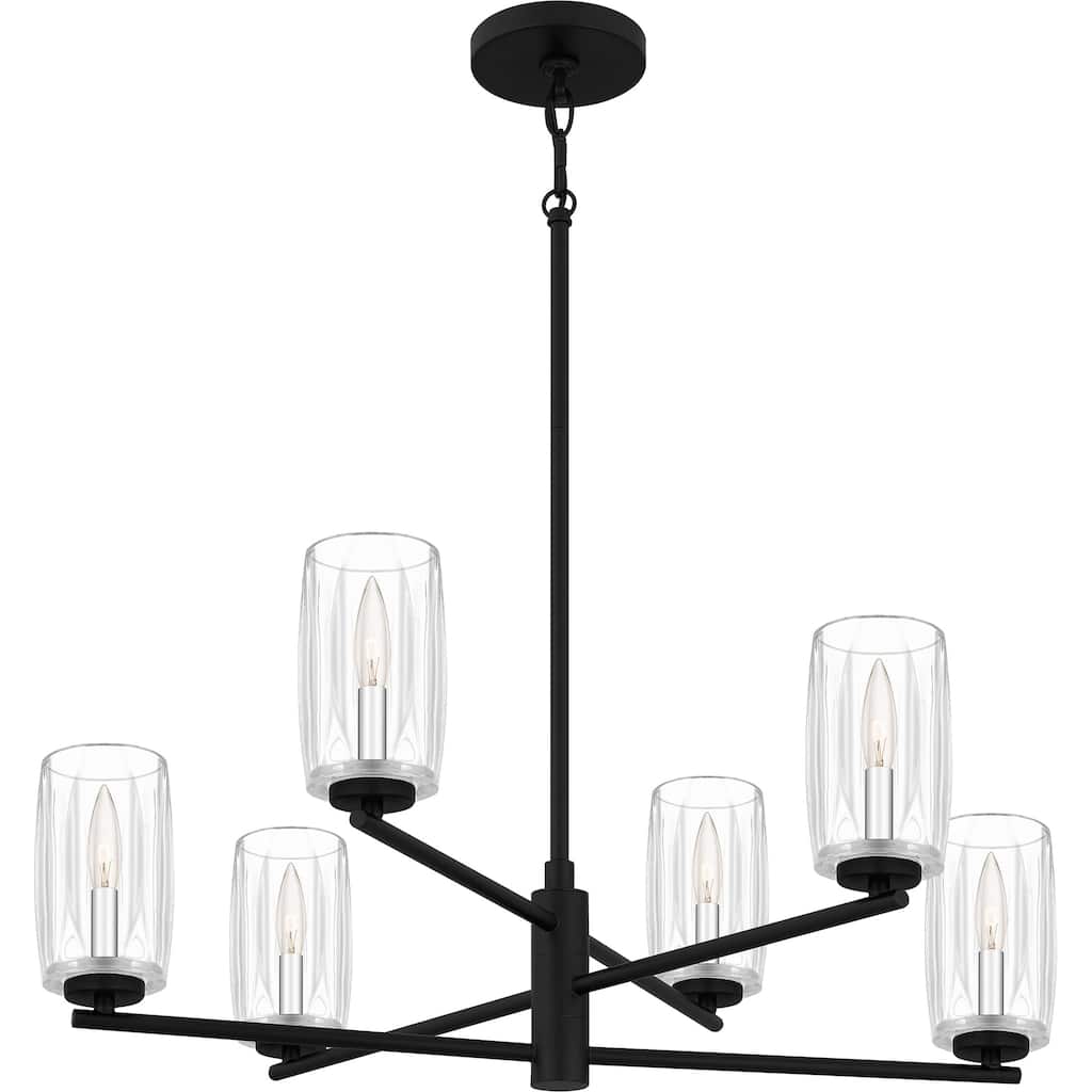 Cunningham 6-Light Matte Black Chandelier