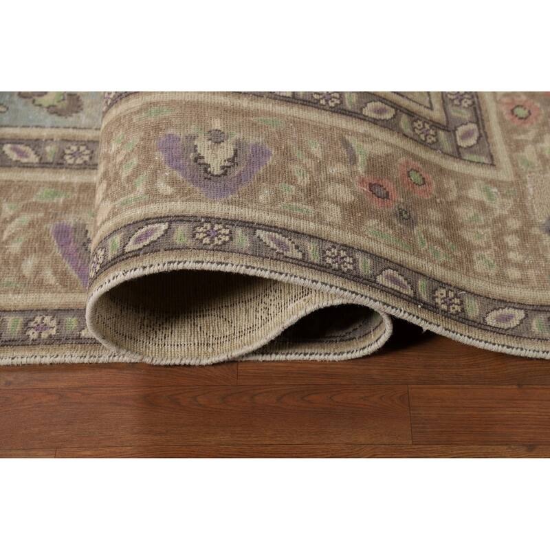 Traditional Blue Medallion Tabriz Persian Rug Hand-Knotted Wool Carpet - 8'2"x 11'0"