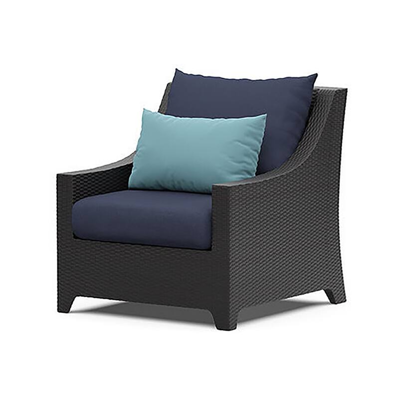 Deco 8 Piece Aluminum Outdoor Patio Sofa & Club Chair Set