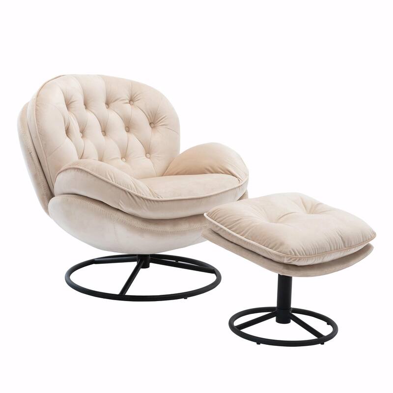 TV Chair Accent Chair for Living Room with Ottoman