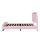 preview thumbnail 7 of 28, PU Upholstered Platform Bed with Adjustable Headboard and LED Strips