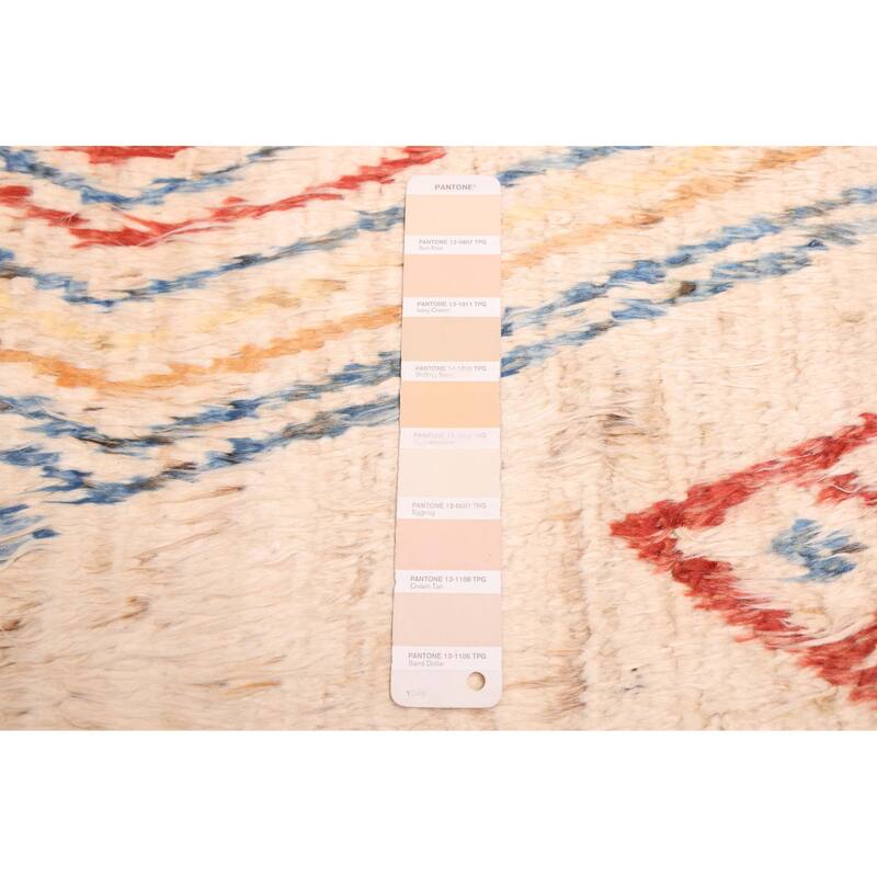 ECARPETGALLERY Hand-knotted Pak Finest Marrakesh Cream Wool Rug - 5'0 x 6'8