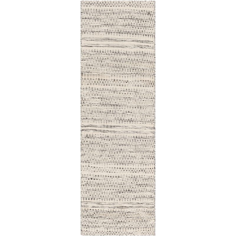 Livabliss Mardin Handmade Farmhouse Wool Area Rug - Grey - 2' 6" x 8'