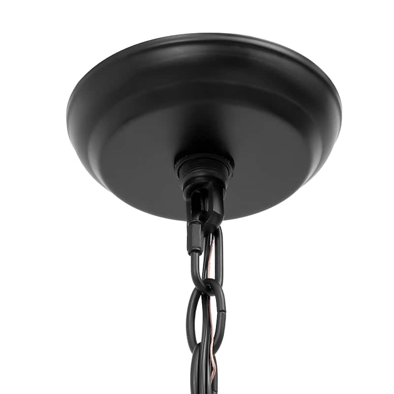 Oriea Modern Farmhouse 9-Light Black Chandelier Oversized 51 IN. Classic Wheel Lights for Dining Living Room - D51"*H29.9"