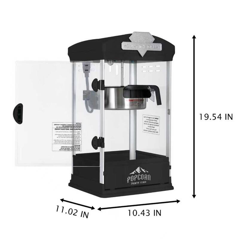 Portable Popcorn MAKER Machine, 8 Ounce Kettle Popcorn Maker , Warming Deck, Countertop Popcorn Popper