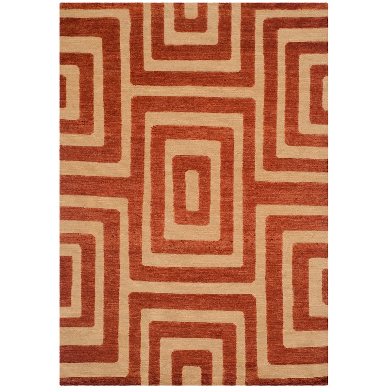 SAFAVIEH Hand-knotted Santa Fe Miraldina Modern Wool Rug