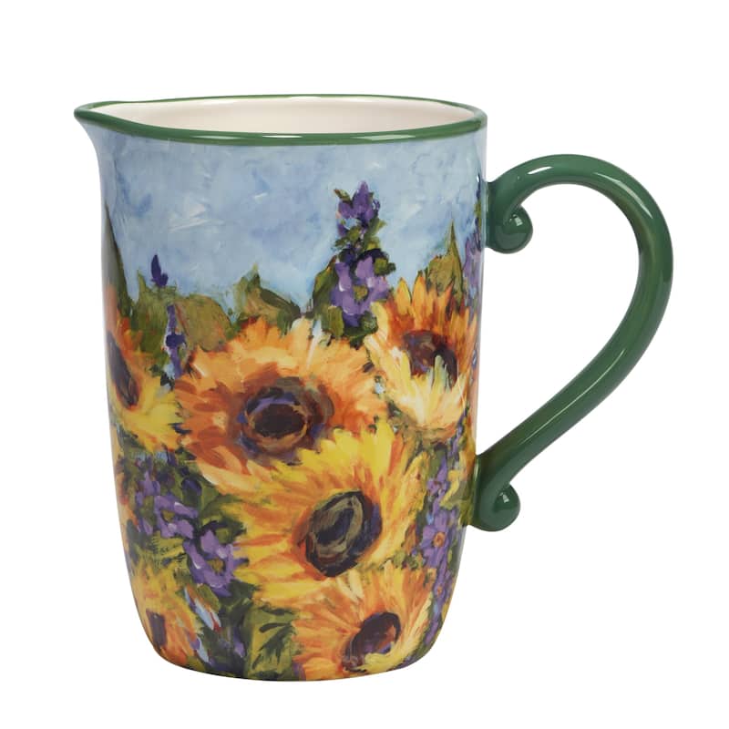 Certified International Sunflower Bouquet 96 oz. Pitcher - 96oz