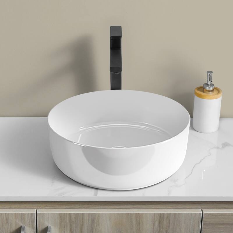Topcraft Ceramic Countertop Bathroom Sinks - 15.5"