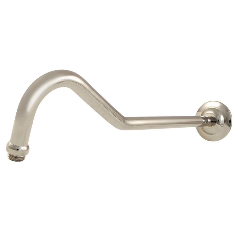Kingston Brass Restoration 17-Inch Shower Arm - Polished Nickel