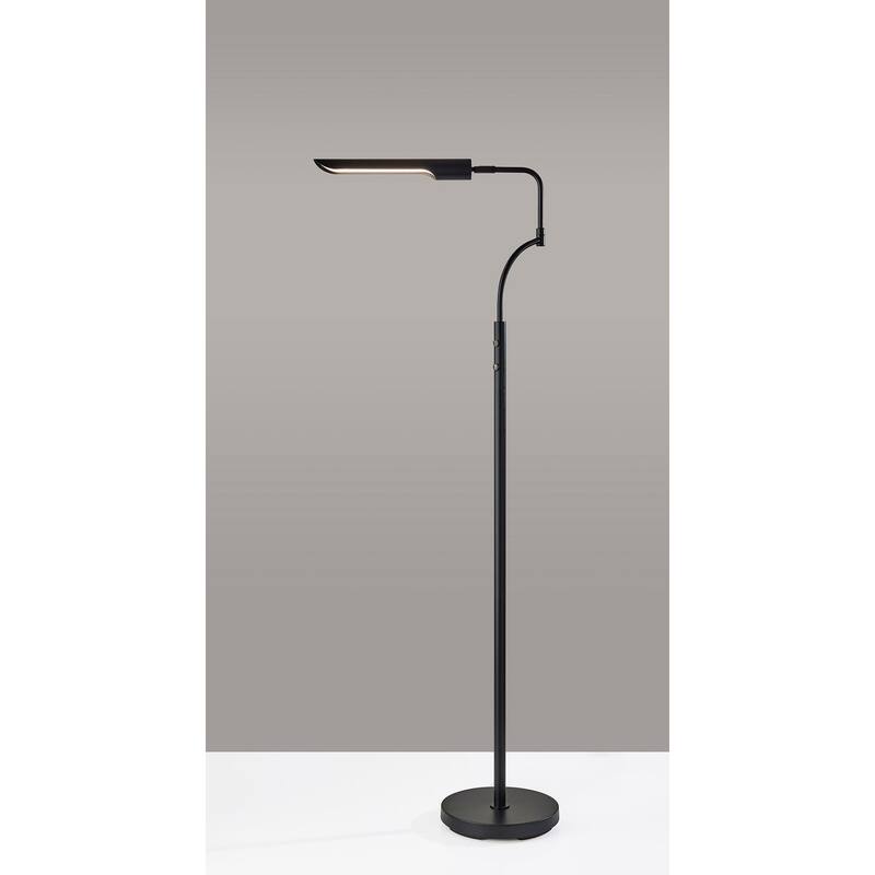 Zane LED Floor Lamp w. Smart Switch- Black