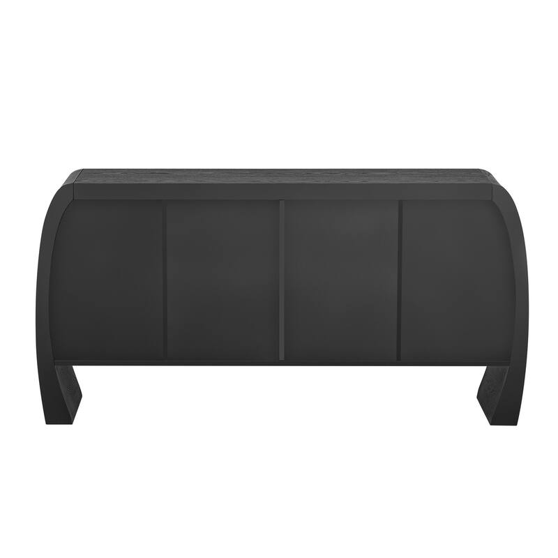 TV Stand Storage Cabinet with Rounded Legs, Simple Coffe e Cabinet Console Cabinet Hallway Cabinet Accent Cabinet