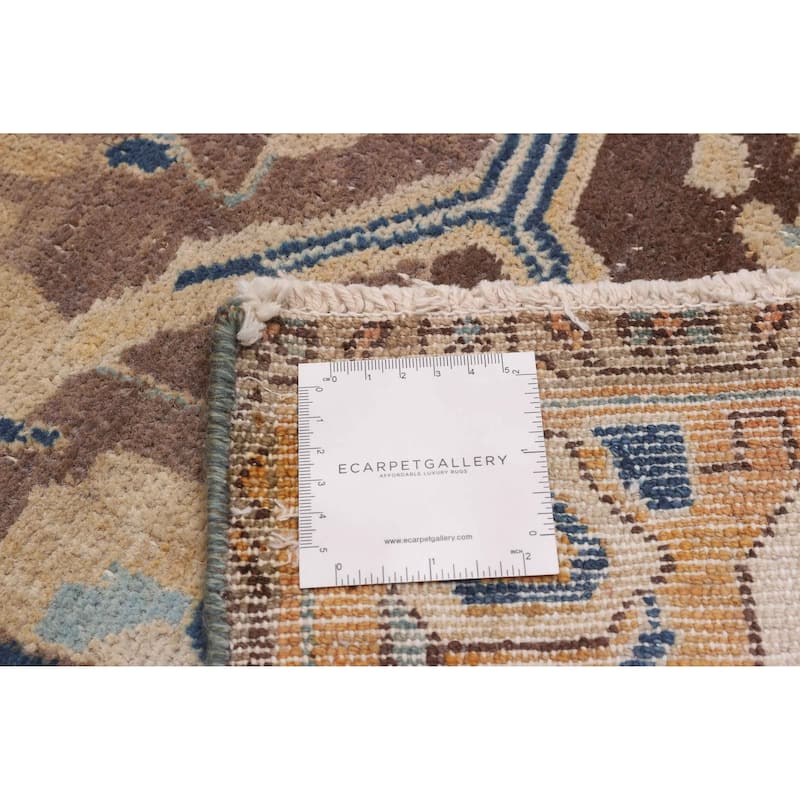 ECARPETGALLERY Hand-knotted Antalya Vintage Brown Wool Rug - 4'9 x 9'8