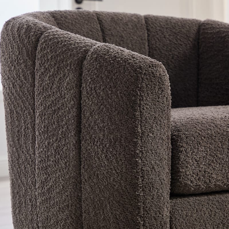 32.3" W Modern Swivel Accent Chair,Chenille Single Sofa Seating