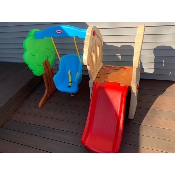 little tikes climber and swing