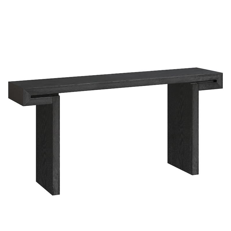 Console Table with Chunky Legs, Narrow Sofa Side Table, Hallway Accent Table, Rustic Living Room Table
