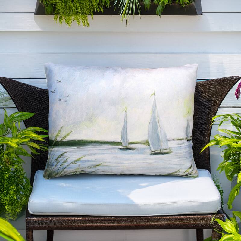 Magnolia Casual Outdoor Pillow Sailboats 19x24