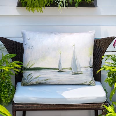 Magnolia Casual Outdoor Pillow Sailboats 19x24