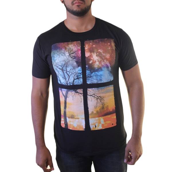 Shop Apt 9 Sunset Through The Window Men S Black T Shirt