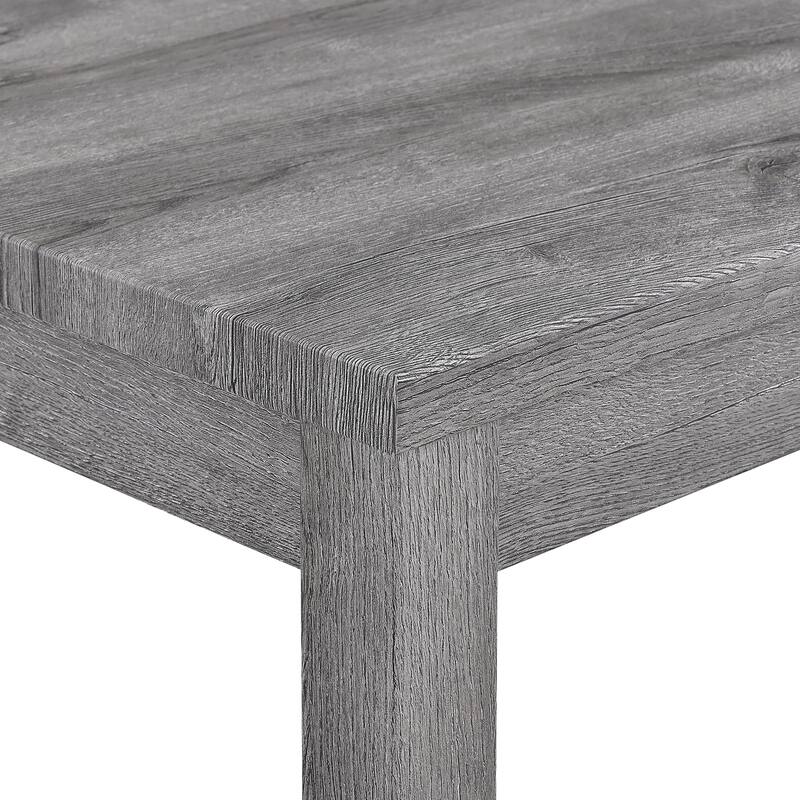 Roomfitters 4-Piece Bar Table Set with Power Outlet, Industrial Counter Height Dining Table with Stools for Kitchen