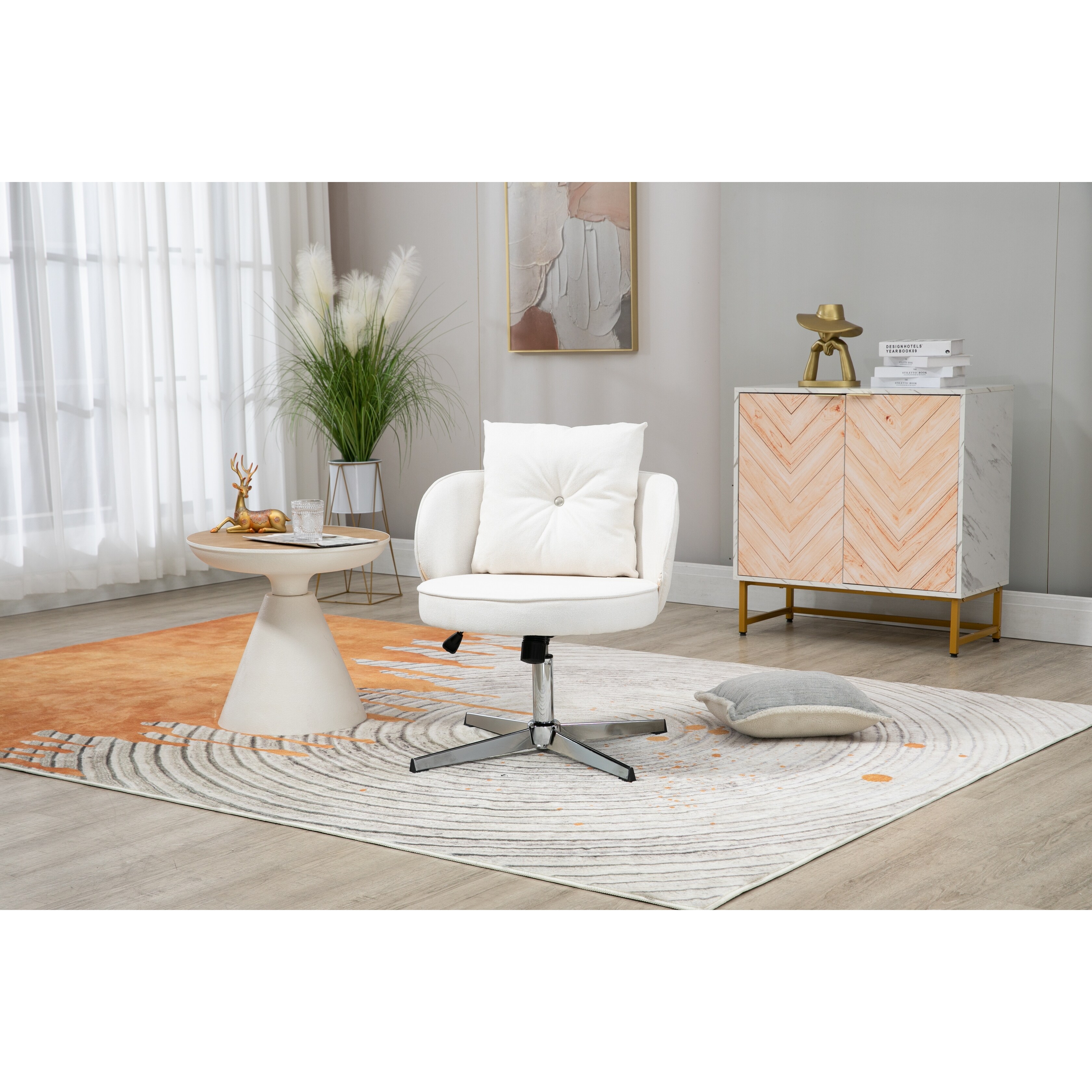 Accent chair with lumbar support sales