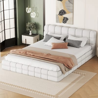 Nestfair Queen Size Upholstered Platform Bed