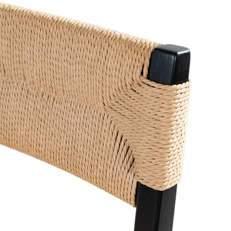 SAFAVIEH Couture Cody Rattan Barstool - 17"W x 20"D x 43"H