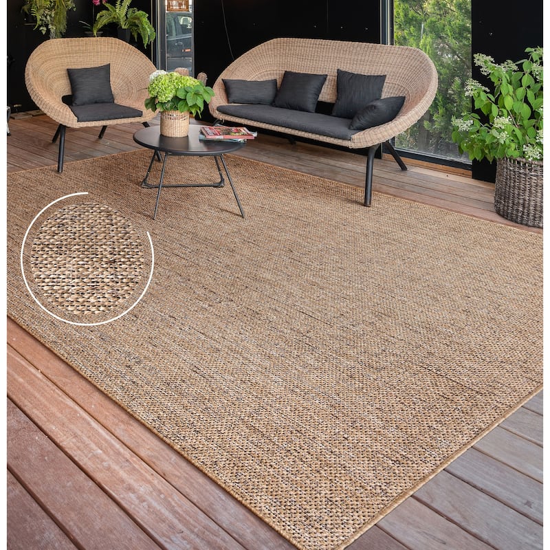 Indoor & Outdoor Rug Natural Boho Style - 2'8" x 4'11"