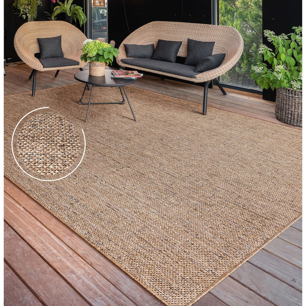 Indoor & Outdoor Rug Natural Boho Style