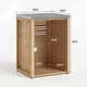 preview thumbnail 75 of 93, 100% Solid Wood Outdoor Kitchen Cabinet Set, Modular Patio BBQ Island Sideboard Buffet Pantry