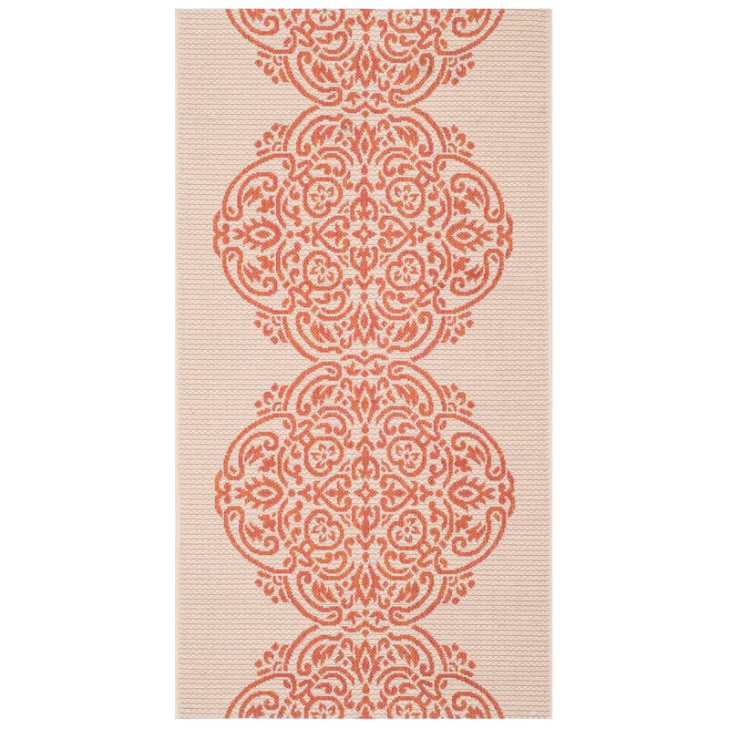 Martha Stewart by SAFAVIEH Topiary Signet Indoor/ Outdoor Waterproof Rug - 2'7" x 5' - Cinnamon Stick
