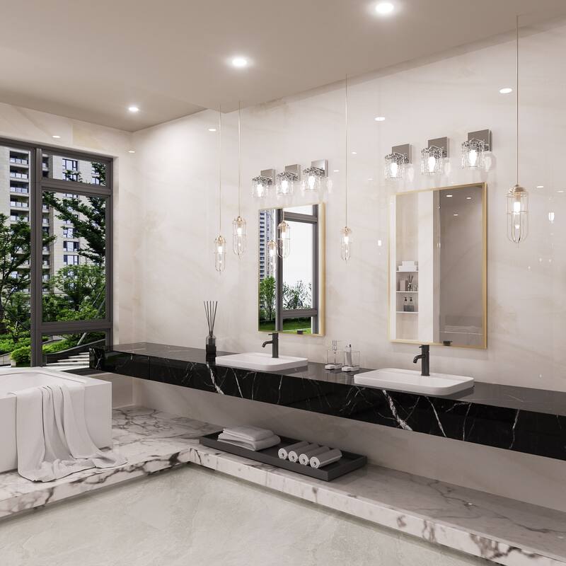 QuivaraView Wall Mounted Aluminum Frame Bathroom Vanity Mirror