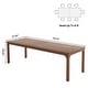 preview thumbnail 21 of 30, 78.74 Inches Rectangular Dining Table with Heavy-Duty Metal Legs (Only Table)