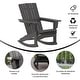 preview thumbnail 9 of 42, Commercial All-Weather Rocking Adirondack Chair with Swiveling Cupholder