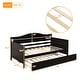 preview thumbnail 16 of 40, Twin Wooden Daybed with Trundle Bed