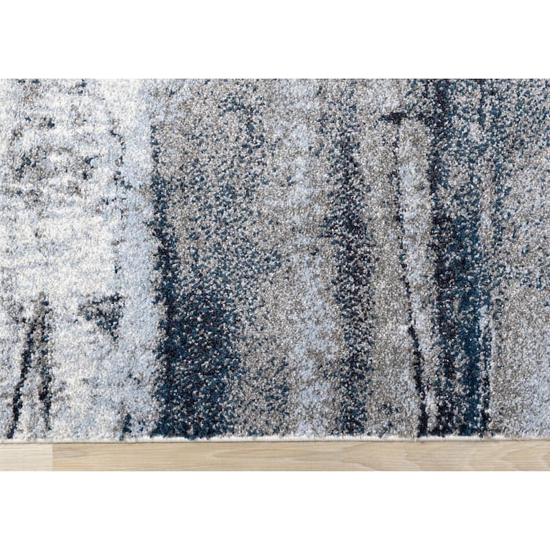 Soft Collection - Blue/Cream Misty River Rug