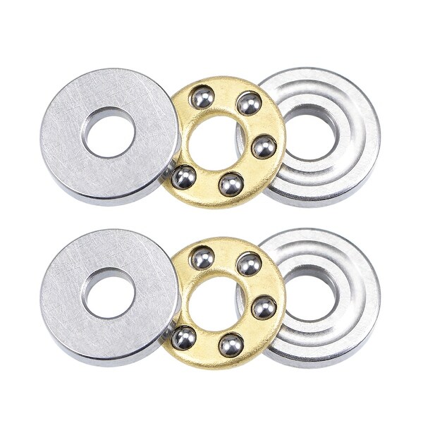 F2-6M Miniature Thrust Ball Bearings 2x6x3mm Chrome Steel 2pcs - 2 Pack - F2-6M (2*6*3)