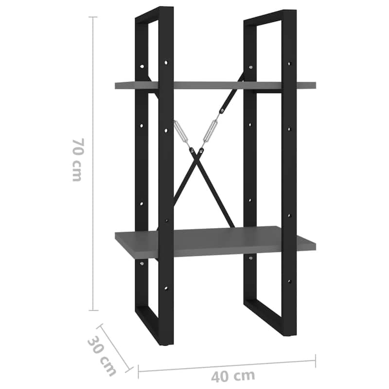 vidaXL Bookshelf Book Cabinet Shelving Unit for Living Room Engineered Wood
