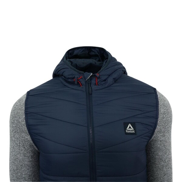 reebok men's sweater fleece jacket