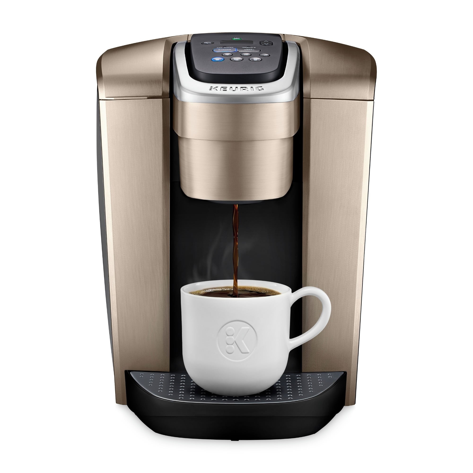 K Elite Single Serve K Cup Pod Coffee Maker Brushed Gold
