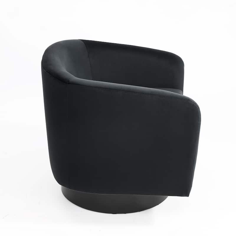 2 Set Modern Upholstered Swivel 360 Degree Accent Chair