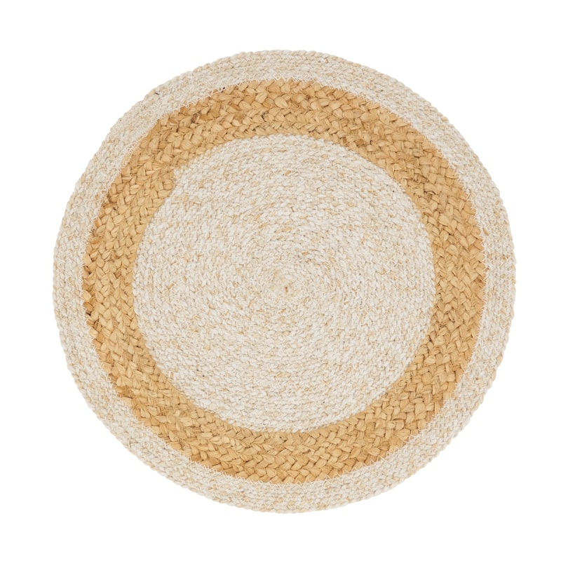 Textured Jute Braided Placemat (Set of 4) - Set of 4 - Ivory