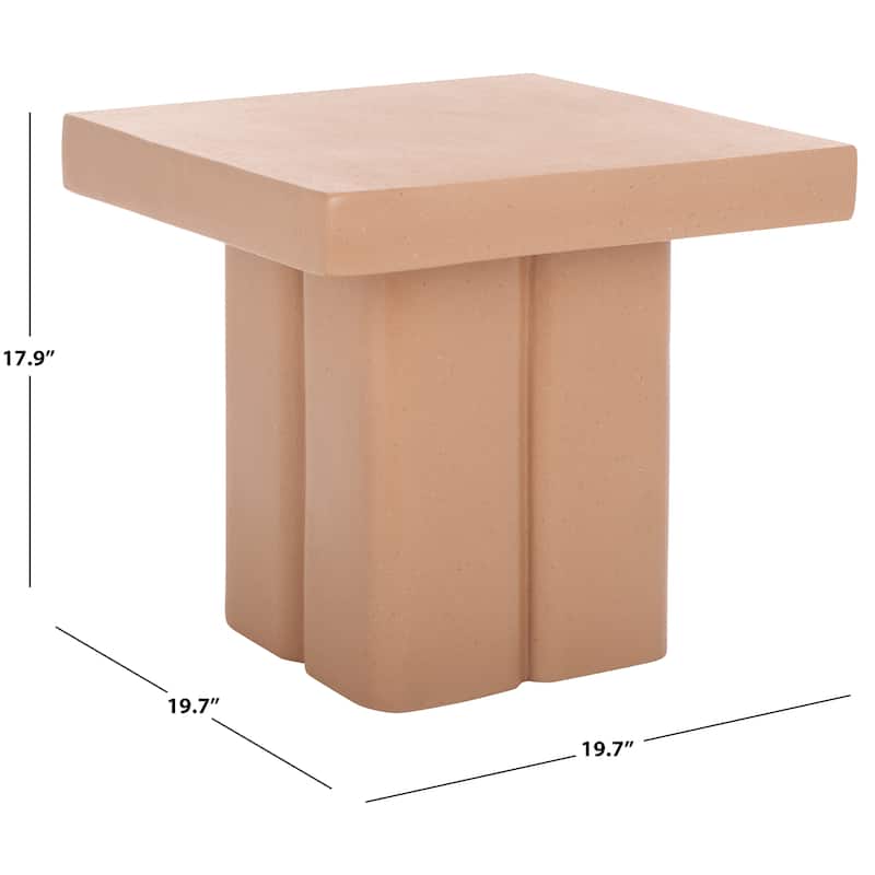 SAFAVIEH Oaklyn Square Pedestal Accent Table - 20"W x 20"D x 18"H